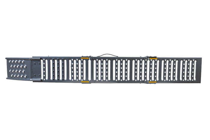 UNITRAILER ALR005 klappbare Auffahrrampen aus Stahl für Anhänger, 200 cm, 500 kg, 2er-Set