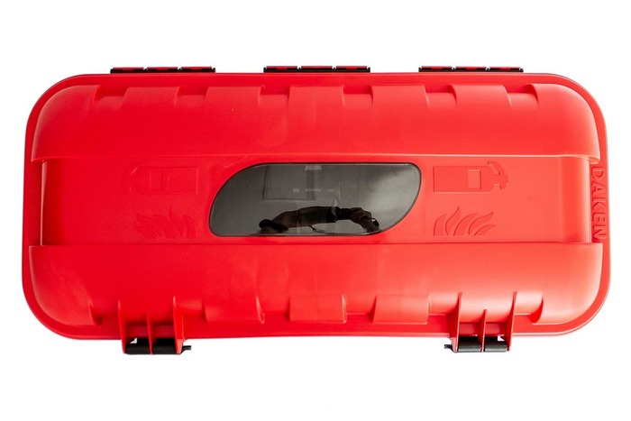 Feuerlöscherbox 6kg DAKEN 82500 STRIKE 600x287x220mm rot
