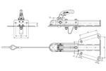 KNOTT KQ14-A+KZE7.5 Kugelkupplung für einen 750 kg Anhänger mit V-förmiger Deichsel
