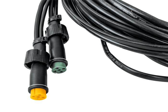 ASPÖCK Elektroinstallation Anhängerverkabelung Kabelbaum 7m 13/8 Pol Stecker Bajonett 2x 5 Pol