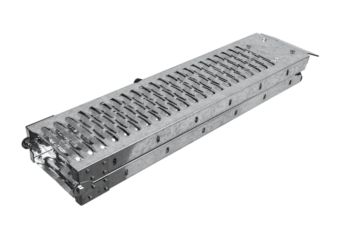UNITRAILER ALR004B klappbare Auffahrrampen aus Stahl für Anhänger, 190 cm, 400 kg, 2er-Set