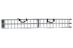 UNITRAILER ALR002 faltbare Rampen aus Aluminium für Anhänger, 221 cm, 680 kg Tragkraft, mit Gurt, 2er-Set