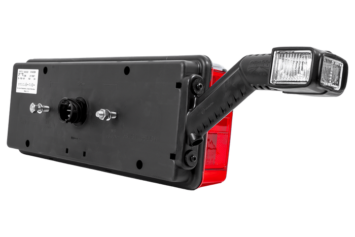 ASPÖCK EUROPOINT III LED-Bajonett-Rückleuchten 7PIN ASS2 mit Hupe, 7 Funktionen, links+rechts