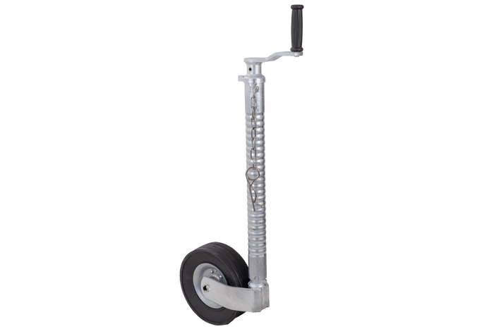 KNOTT TK48 Stützrad, Wellrohr, 300 kg, 48 mm, 700–940 mm
