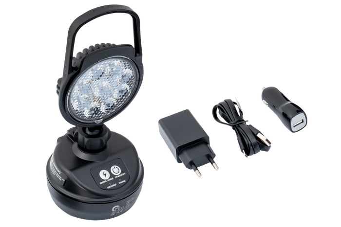 LED Arbeitsscheinwerfer TruckLED L0159 9xLED mit Akku, Magnet