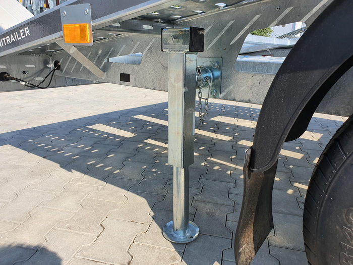 Ausziehbare Stütze mit Kurbel und Adapter WINTERHOFF SF60-19-280 für 1300 kg Pritschenanhänger 415-655 mm