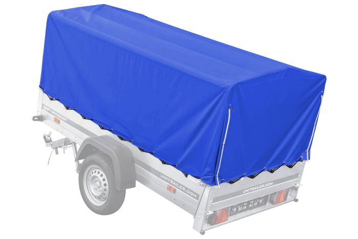 Blaue Hochplane für Garden Trailer 230 KIPP