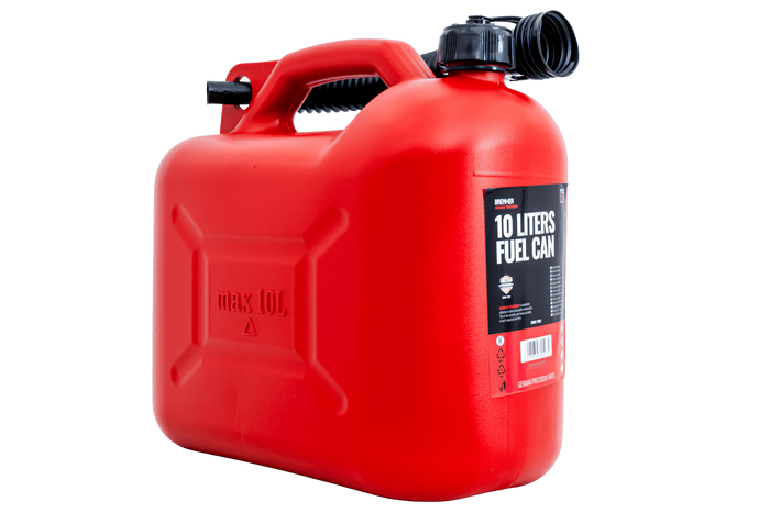 10L HERMON Kunststoffkanister mit Trichter, rot
