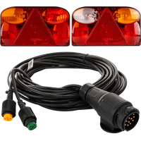 Rücklichter FRISTOM FT-088 + MANTES Kabelbaum 7m 13-PIN